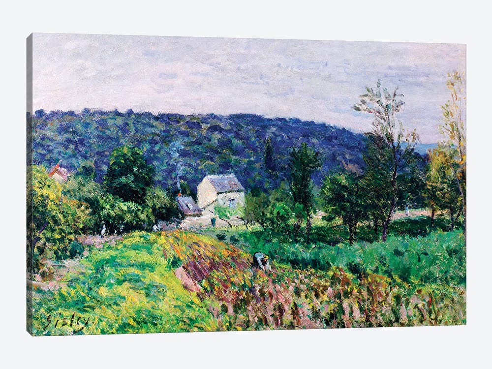 Hills Surrounding Paris, 1879  by Alfred Sisley 1-piece Canvas Print