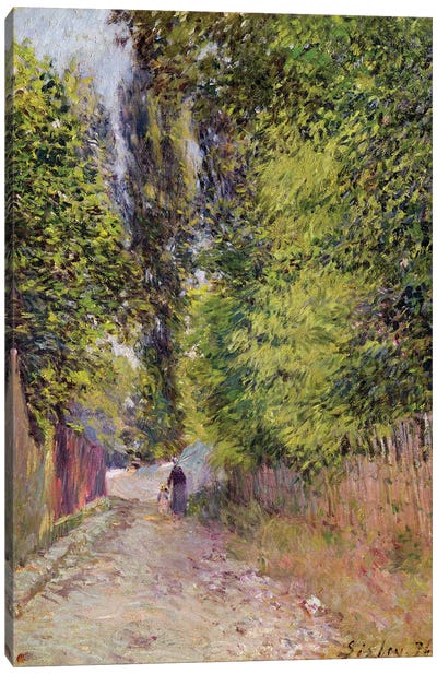 Landscape near Louveciennes, 1876  Canvas Art Print