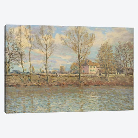L'Ile de la Grande Jatte, Neuilly-sur-Seine, 1873  Canvas Print #BMN8843} by Alfred Sisley Canvas Artwork