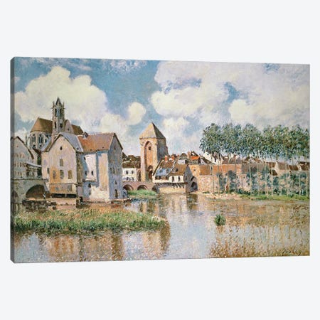 Moret-sur-Loing, the Porte de Bourgogne, 1891 Canvas Print #BMN8844} by Alfred Sisley Canvas Print