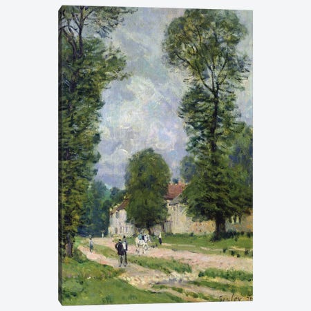 The Road to Marly-le-Roi, or The Road to Versailles, 1875  Canvas Print #BMN8856} by Alfred Sisley Canvas Wall Art