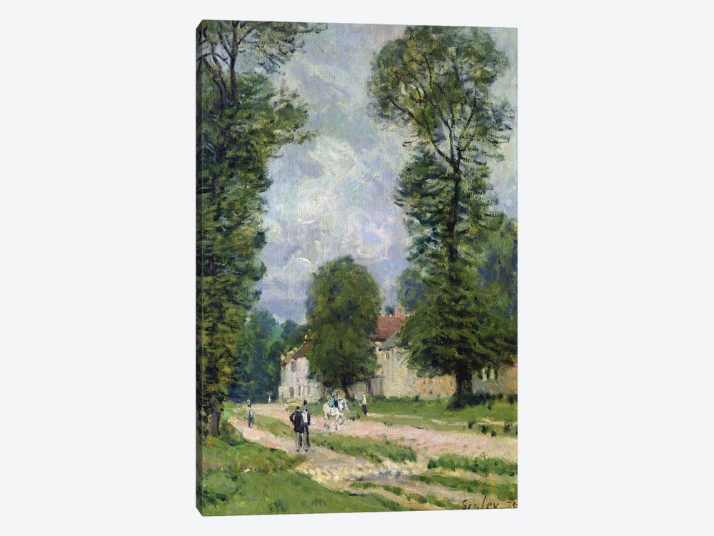 The Road to Marly-le-Roi, or The Road to Versailles, 1875  by Alfred Sisley 1-piece Canvas Wall Art