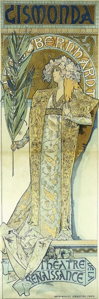 Art Nouveau: Gismonda, c.1894  by Alphonse Mucha