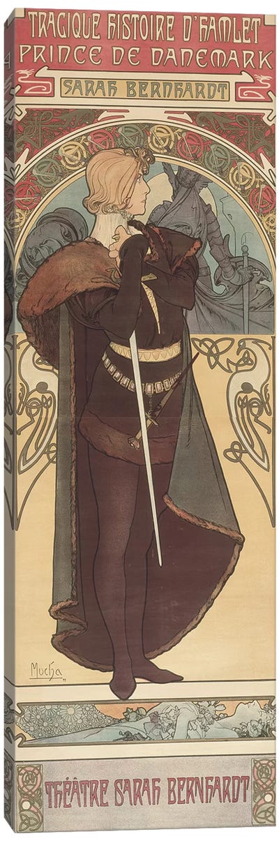 Hamlet, 1899  Canvas Art Print - Art Nouveau