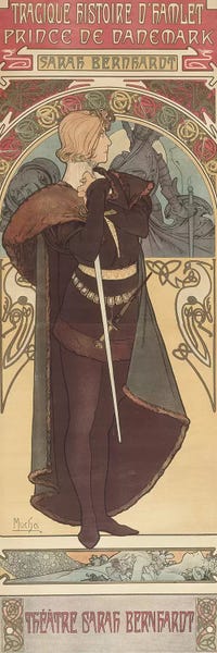 Art Nouveau: Hamlet, 1899  by Alphonse Mucha