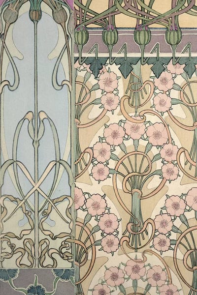 Art Nouveau: Plate 30 from 'Documents Decoratifs', 1902  by Alphonse Mucha