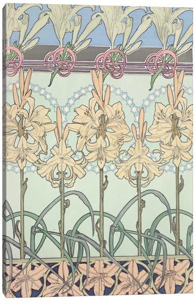 Plate 33 from 'Documents Decoratifs', 1902  Canvas Art Print - Art Nouveau