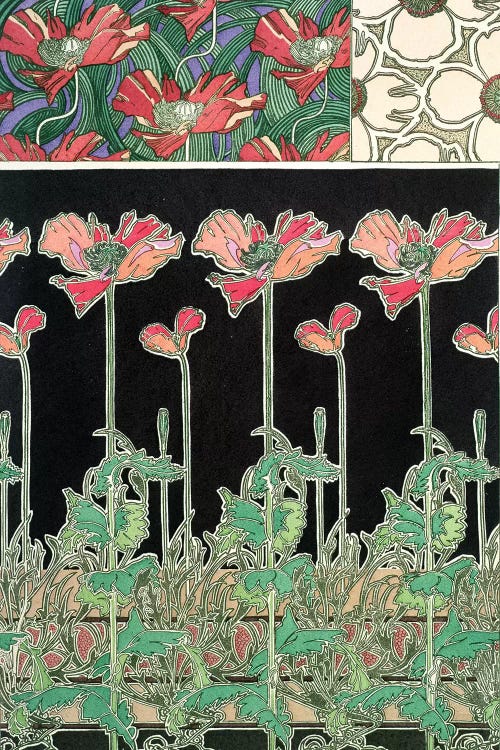 Plate 38 from 'Documents Decoratifs', 1902  by Alphonse Mucha wall art