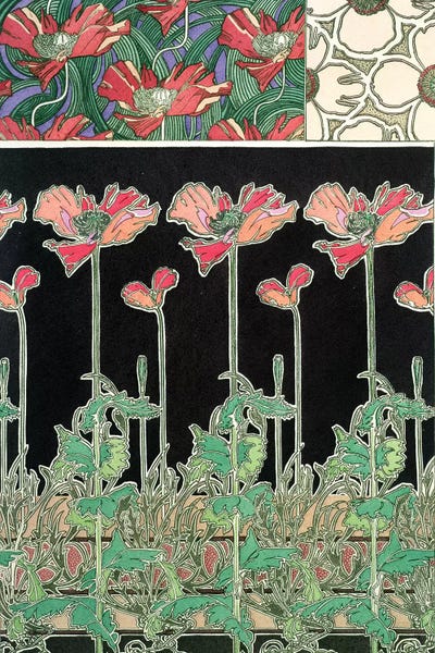 Art Nouveau: Plate 38 from 'Documents Decoratifs', 1902  by Alphonse Mucha