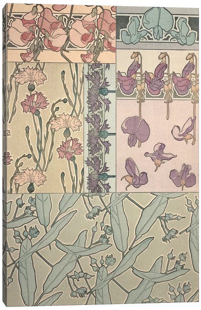 Plate 41 from 'Documents Decoratifs', 1902  Canvas Art Print - Art Nouveau