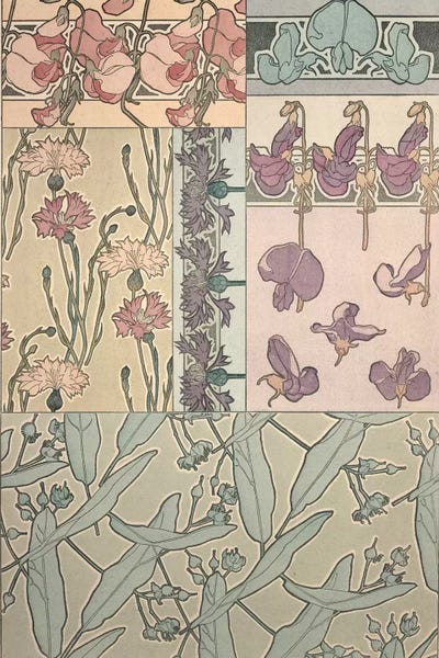 Art Nouveau: Plate 41 from 'Documents Decoratifs', 1902  by Alphonse Mucha