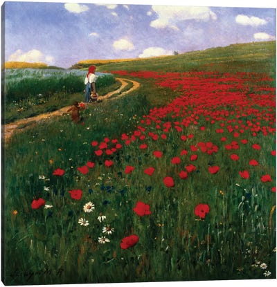 The Poppy Field Canvas Art Print