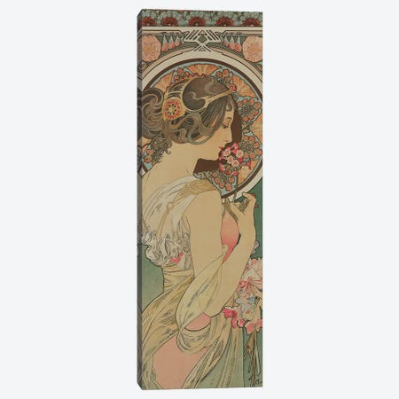 Primrose, 1899  Canvas Print #BMN8890} by Alphonse Mucha Art Print