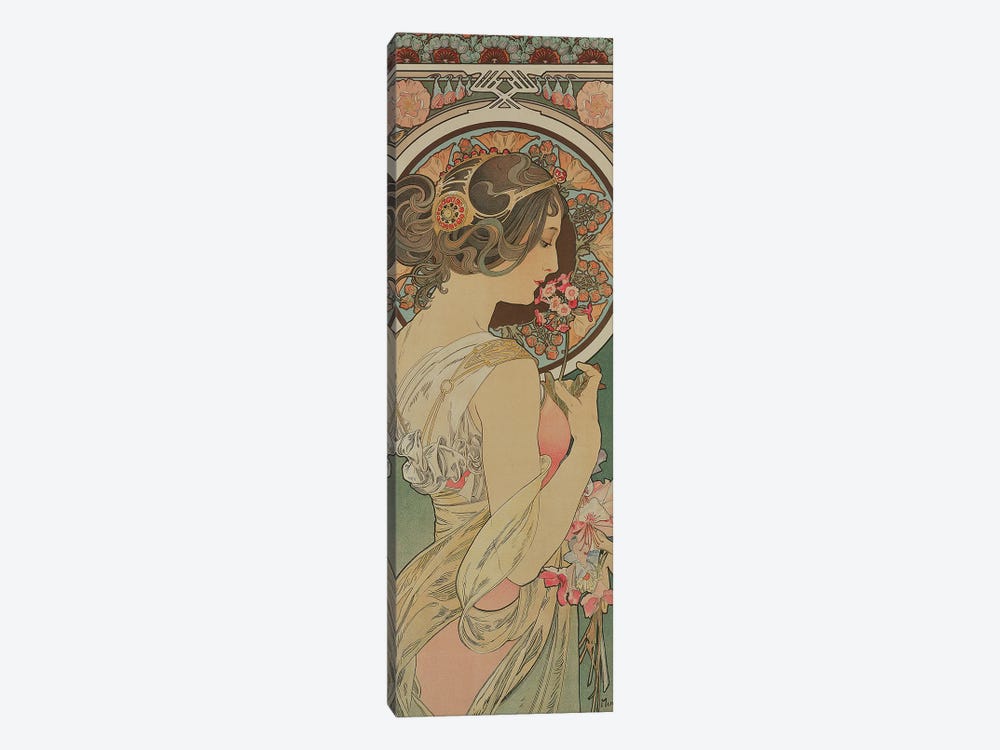 Primrose, 1899  by Alphonse Mucha 1-piece Canvas Art