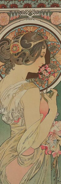 Art Nouveau: Primrose, 1899  by Alphonse Mucha