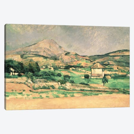 Montagne Sainte-Victoire, c.1882-85  Canvas Print #BMN890} by Paul Cezanne Canvas Print