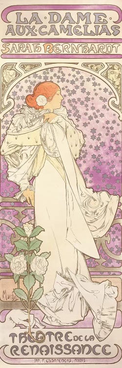 Sarah Bernhardt , La Dame aux Camelias, at the Theatre de la Renaissance, 1896 