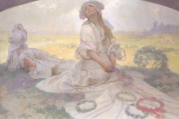 Art Nouveau: Song of Bohemia, c.1930  by Alphonse Mucha