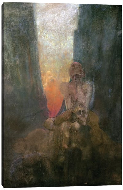 The Abyss, 1899  Canvas Art Print - Alphonse Mucha