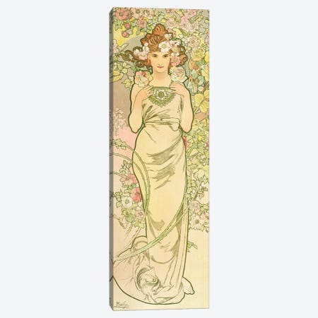The Flowers: Rose, 1898  Canvas Print #BMN8960} by Alphonse Mucha Canvas Print