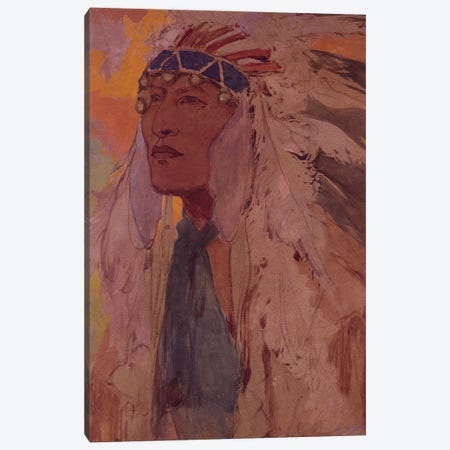 The Indian, 1904  Canvas Print #BMN8962} by Alphonse Mucha Canvas Art Print