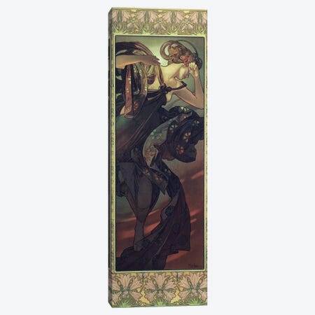 The Moon and the Stars: Evening Star, 1902  Canvas Print #BMN8965} by Alphonse Mucha Canvas Art