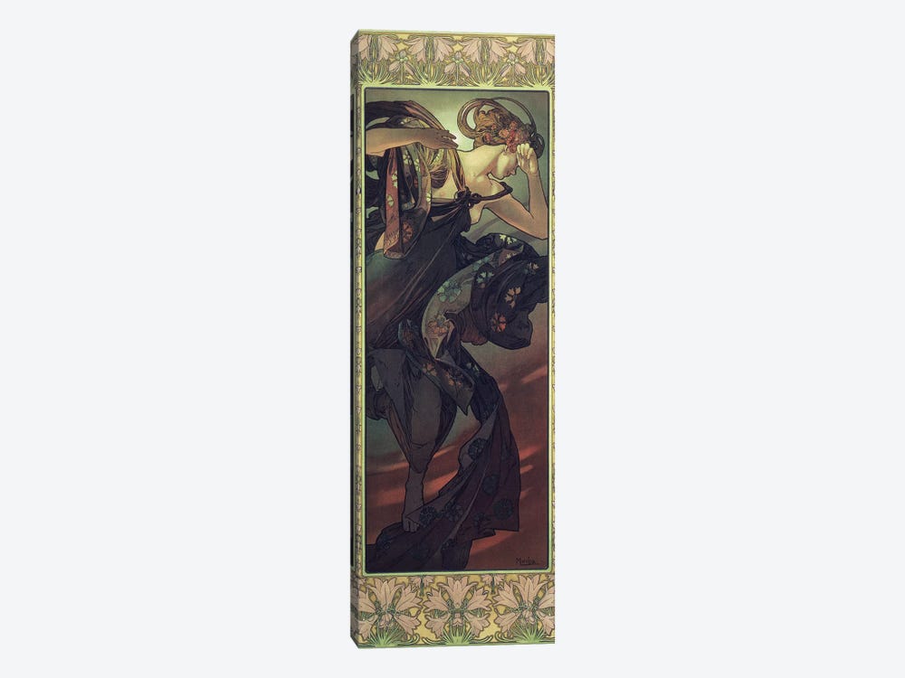 The Moon and the Stars: Evening Star, 1902  by Alphonse Mucha 1-piece Canvas Print