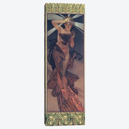 The Moon and the Stars: Morning Star, 1902  Canvas Print #BMN8966} by Alphonse Mucha Canvas Wall Art