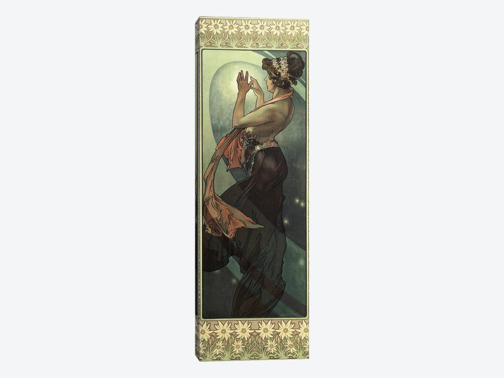 The Moon and the Stars: Pole Star, 1902  by Alphonse Mucha 1-piece Canvas Art Print