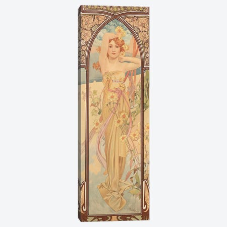 The Times of the Day: Brightness of Day, 1899  Canvas Print #BMN8971} by Alphonse Mucha Canvas Artwork