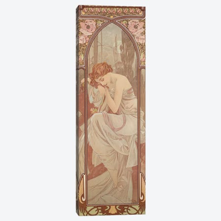 The Times of the Day: Night's Rest, 1899  Canvas Print #BMN8975} by Alphonse Mucha Canvas Art Print