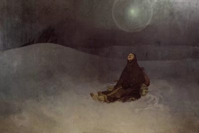 Woman in the Wilderness, 1923  by Alphonse Mucha art print