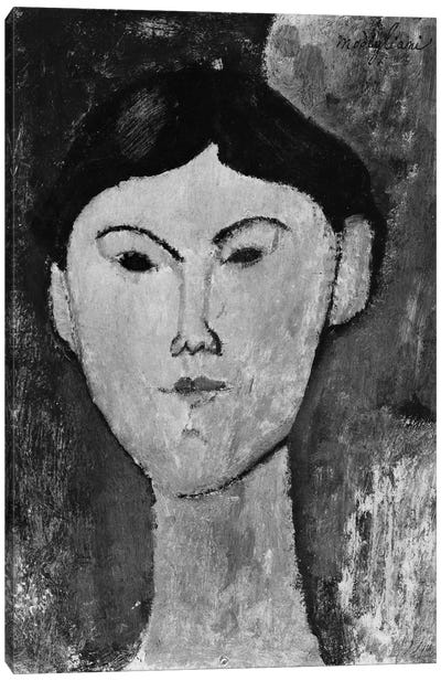 Beatrice Hastings  c.1914-15   Canvas Art Print - Amedeo Modigliani