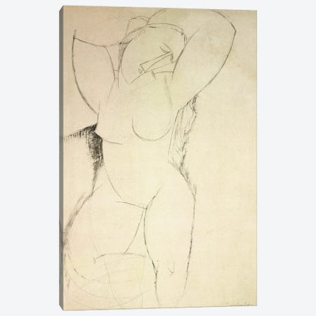 Caryatid, c.1913-14  Canvas Print #BMN8987} by Amedeo Modigliani Canvas Art