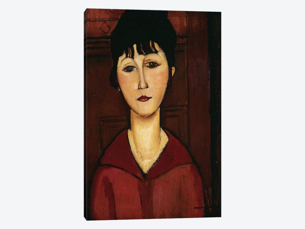 Head of a Young Girl, 1916  by Amedeo Modigliani 1-piece Canvas Print
