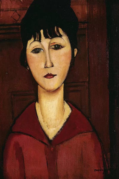 Amedeo Modigliani: Head of a Young Girl, 1916  by Amedeo Modigliani