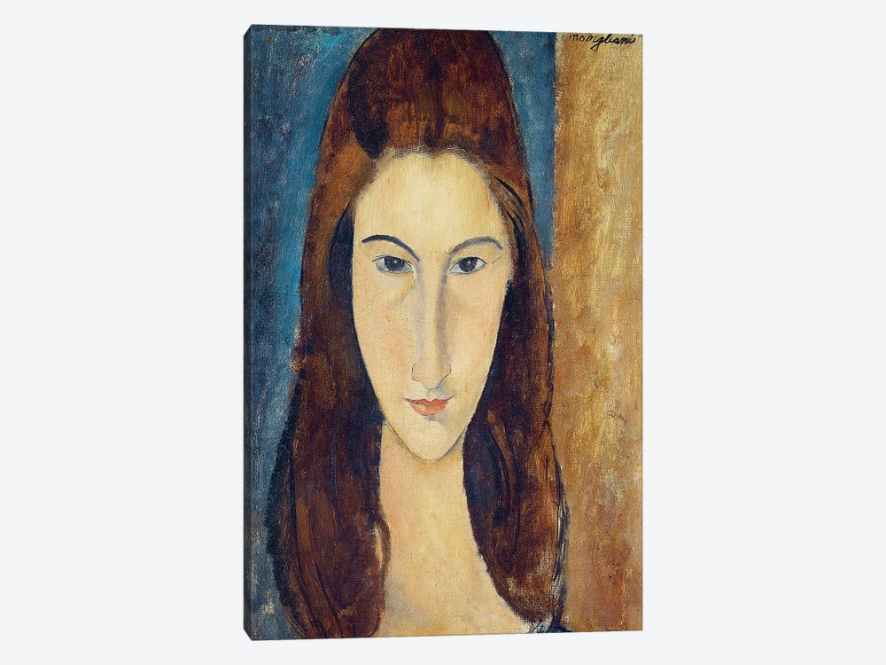 Jeanne Hebuterne, 1917-18  by Amedeo Modigliani 1-piece Canvas Print