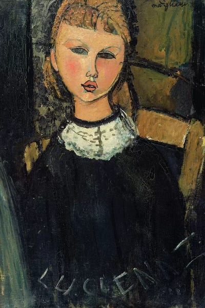 Lucienne, c.1916-17 by Amedeo Modigliani framed wall art
