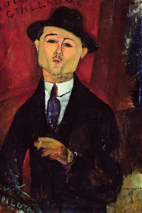 Paul Guillaume  Novo Pilota, 1915  by Amedeo Modigliani wall art
