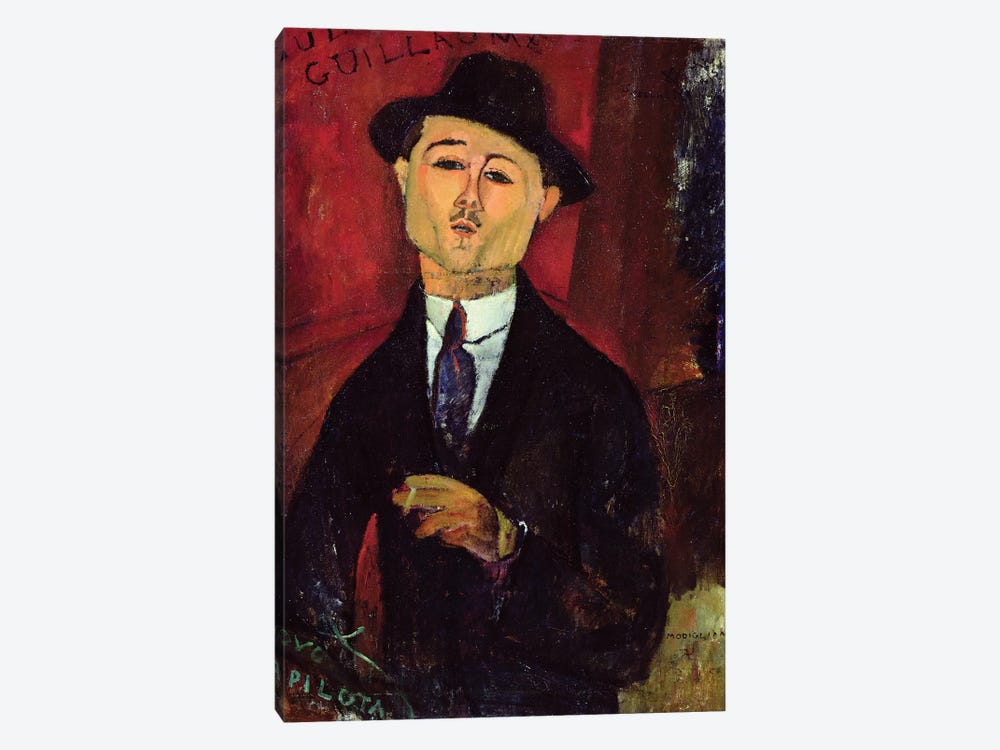 Paul Guillaume  Novo Pilota, 1915  by Amedeo Modigliani 1-piece Canvas Wall Art