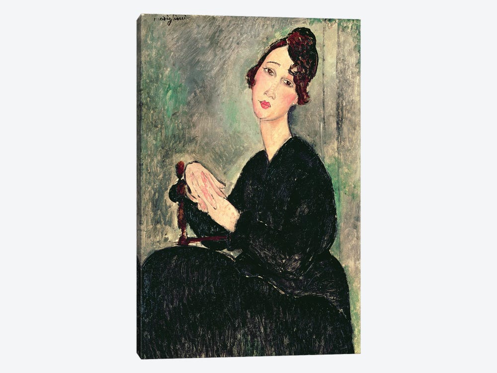Portrait of a Young Woman  c.1916  by Amedeo Modigliani 1-piece Canvas Art Print