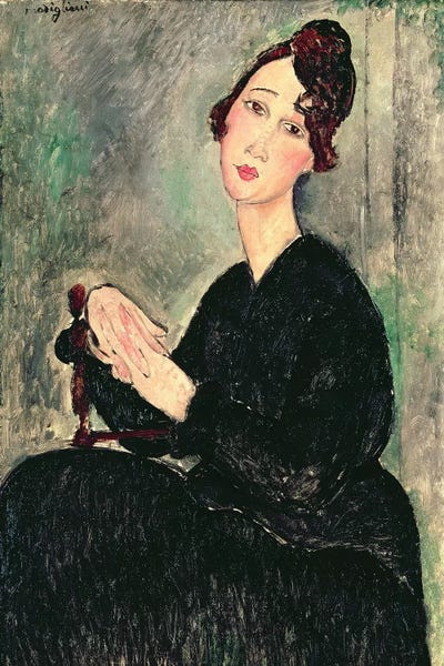 Amedeo Modigliani: Portrait of a Young Woman  c.1916  by Amedeo Modigliani