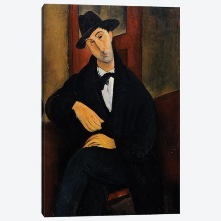 Portrait of Mari, 1919-20  Canvas Print #BMN9012} by Amedeo Modigliani Canvas Art