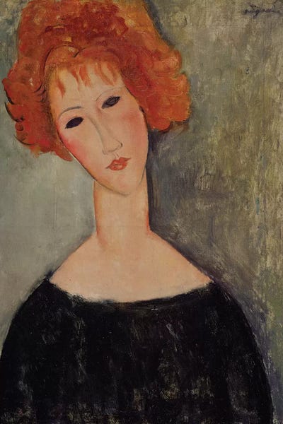 Amedeo Modigliani: Red Head  by Amedeo Modigliani