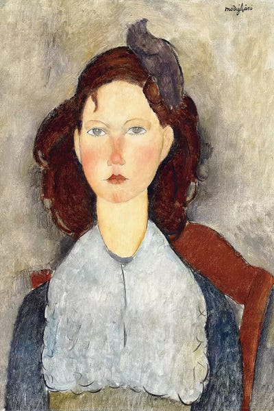 Amedeo Modigliani: Seated girl, 1918  by Amedeo Modigliani
