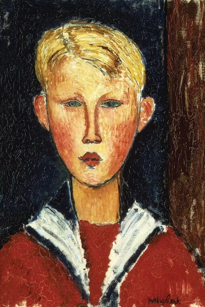Amedeo Modigliani: The Blue-Eyed Boy, 1916  by Amedeo Modigliani
