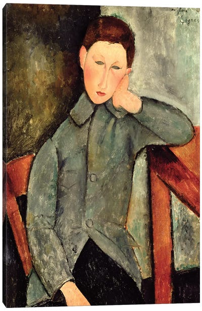 The Boy, 1919  Canvas Art Print - Amedeo Modigliani