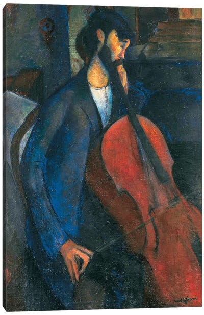 The Cellist, 1909  Canvas Art Print - Cello Art