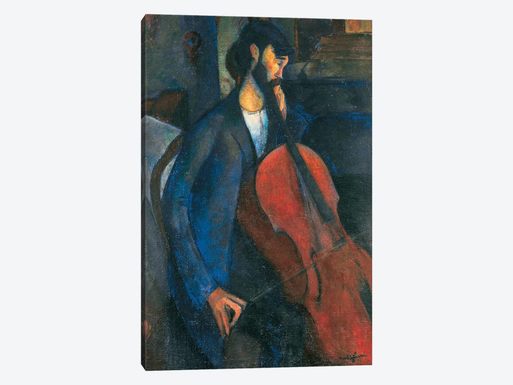 The Cellist, 1909  by Amedeo Modigliani 1-piece Art Print