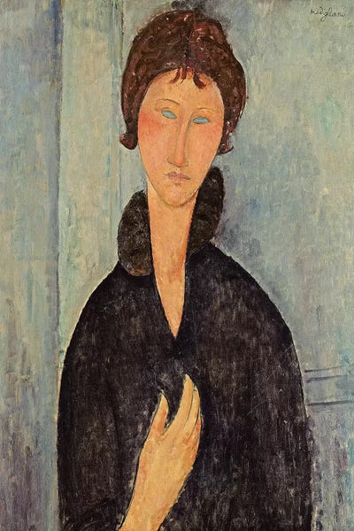 Amedeo Modigliani: Woman with Blue Eyes, c.1918  by Amedeo Modigliani